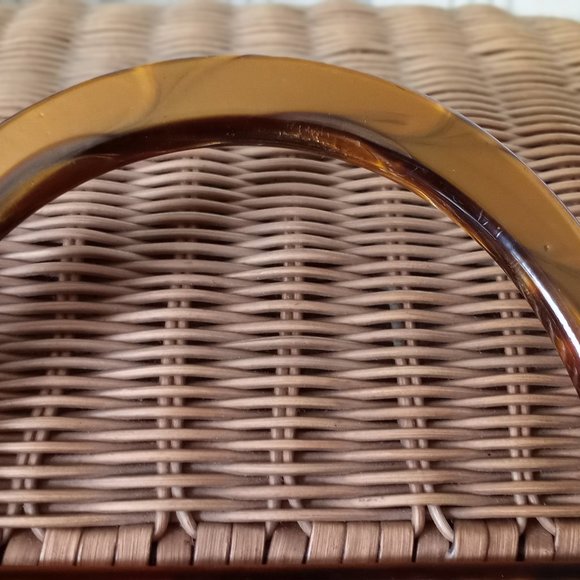 Vintage Wicker purse made in Hong Kong - Picture 7 of 13